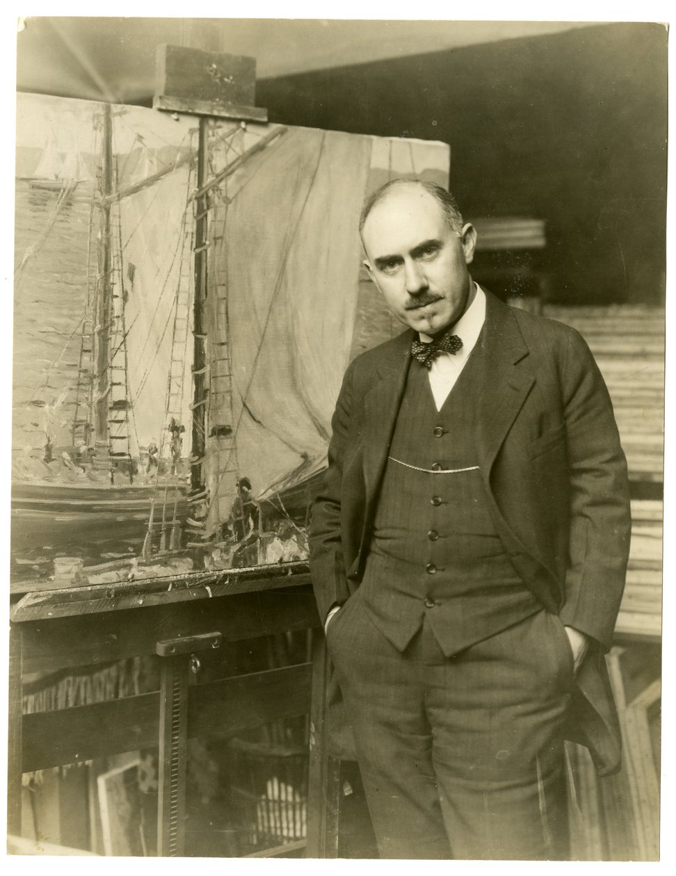 Jonas Lie, umělec, 1905 od Jessie Tarbox Beals