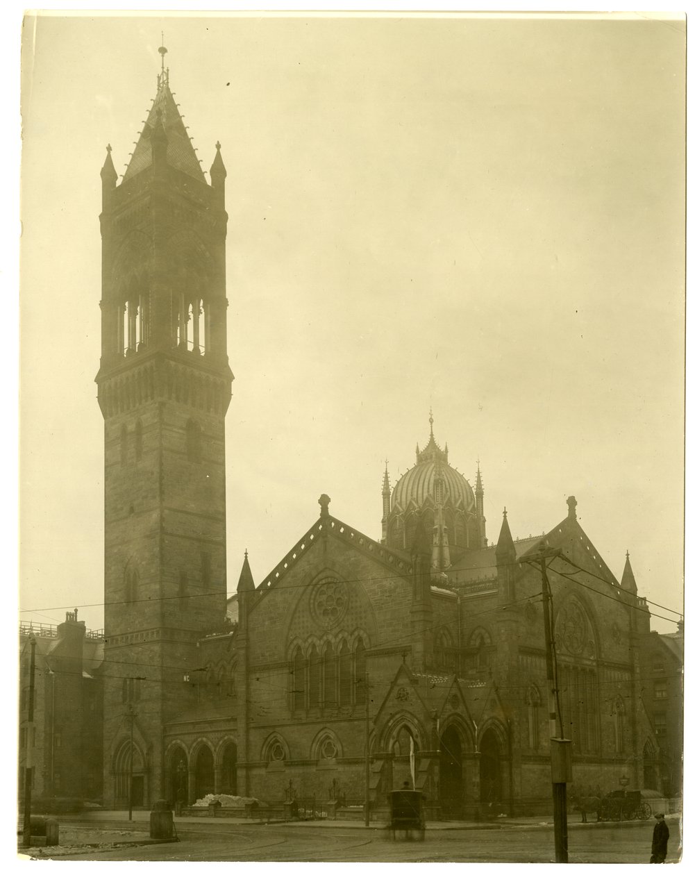 Old South Church, Boston, USA, cca 1902-10 (želatinová stříbrná fotografie) od Jessie Tarbox Beals