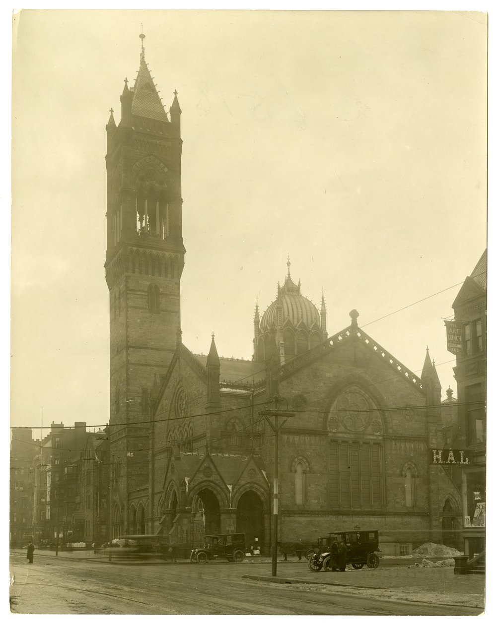 Old South Church, Boston, USA, cca 1902-10 (želatinová stříbrná fotografie) od Jessie Tarbox Beals