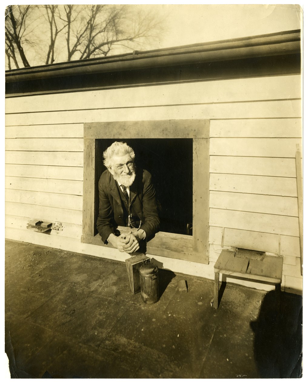 Uncle Chauncey Messenger, cca 1905-09 (želatinová stříbrná fotografie) od Jessie Tarbox Beals