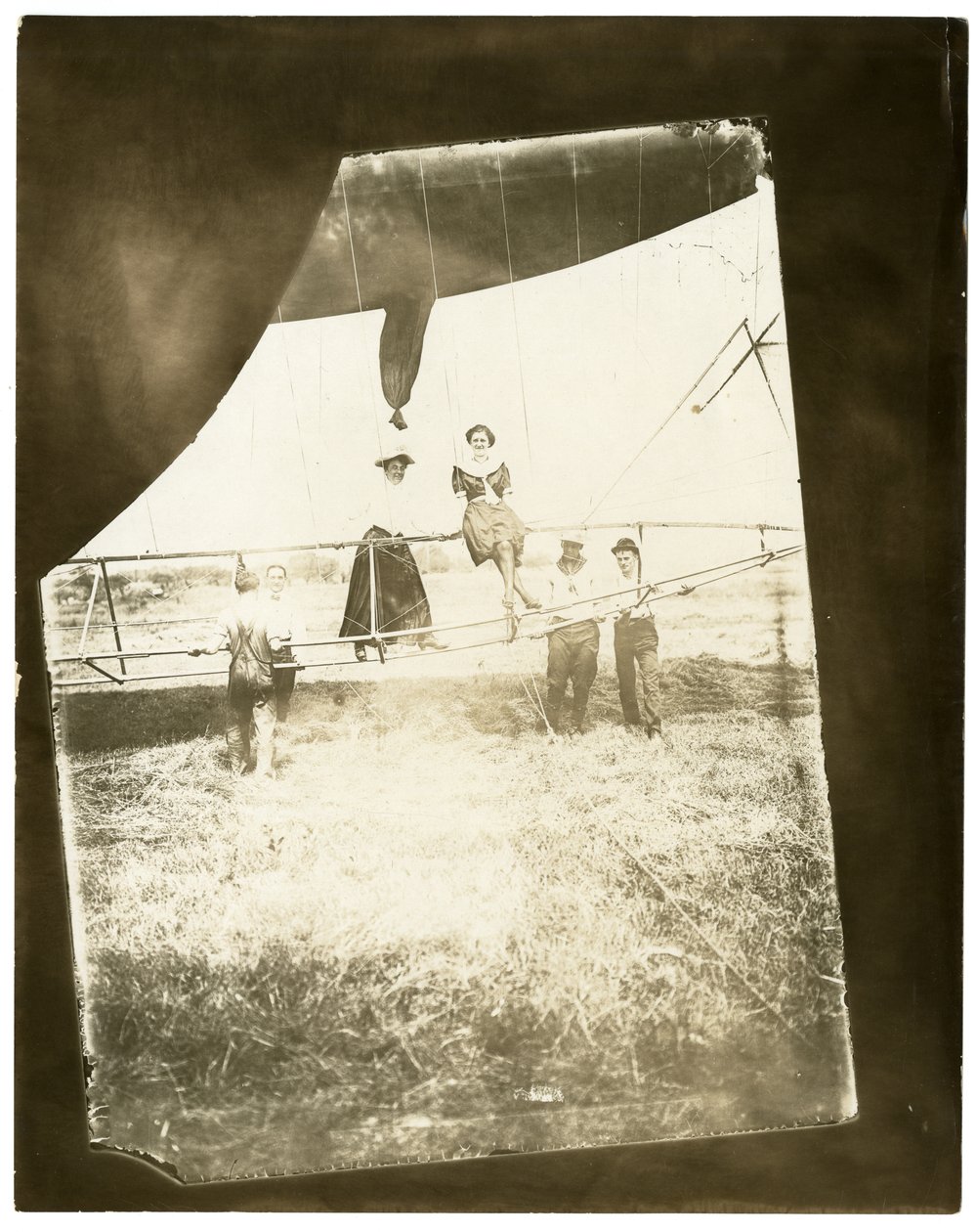 Vzducholoď "Ville de St Mande", Beals na palubě od Jessie Tarbox Beals