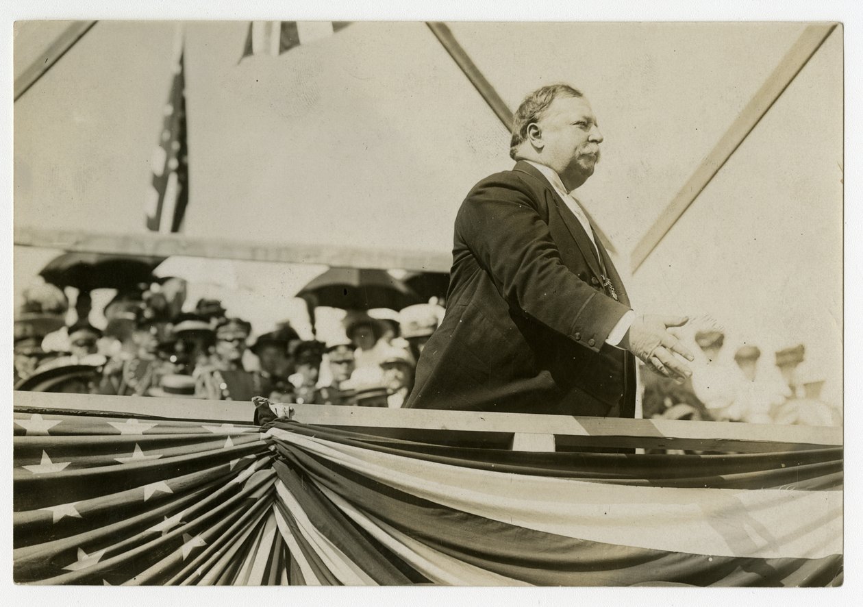 William Howard Taft, kolem 1908-12 (želatinová stříbrná fotografie) od Jessie Tarbox Beals