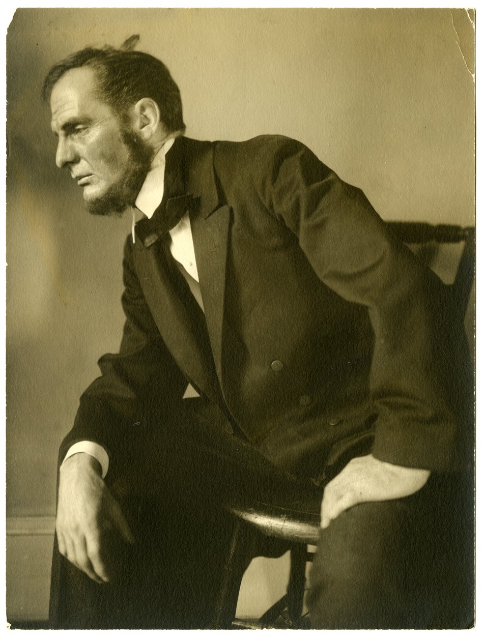 William Raoul z Liberal Club jako Abraham Lincoln, kolem 1905-13 od Jessie Tarbox Beals