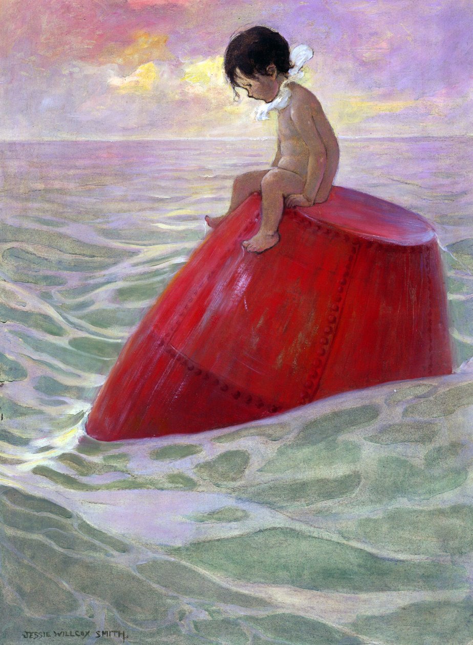 Tom seděl na bóji dlouhé dny od Jessie Willcox Smith