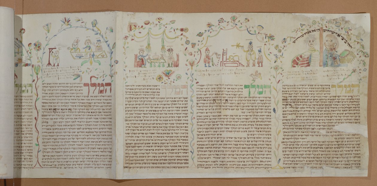 Book of Esther, cca 1793 (inkoust & wc na papíře) od Jewish School