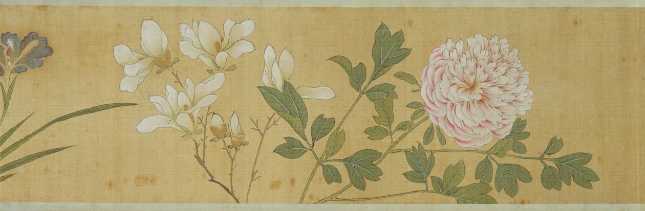 Sto květin, začátek 17. století (malované hedvábí) (detail: viz také 207347-58) od Jiayan Chen