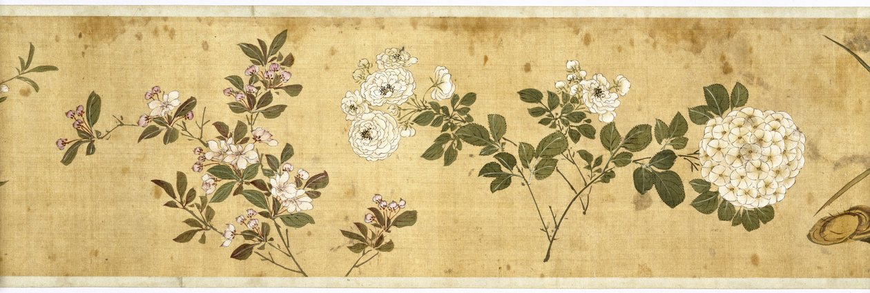 Sto květů, počátek 17. století (malované hedvábí) (detail: viz také 207347-58) od Jiayan Chen