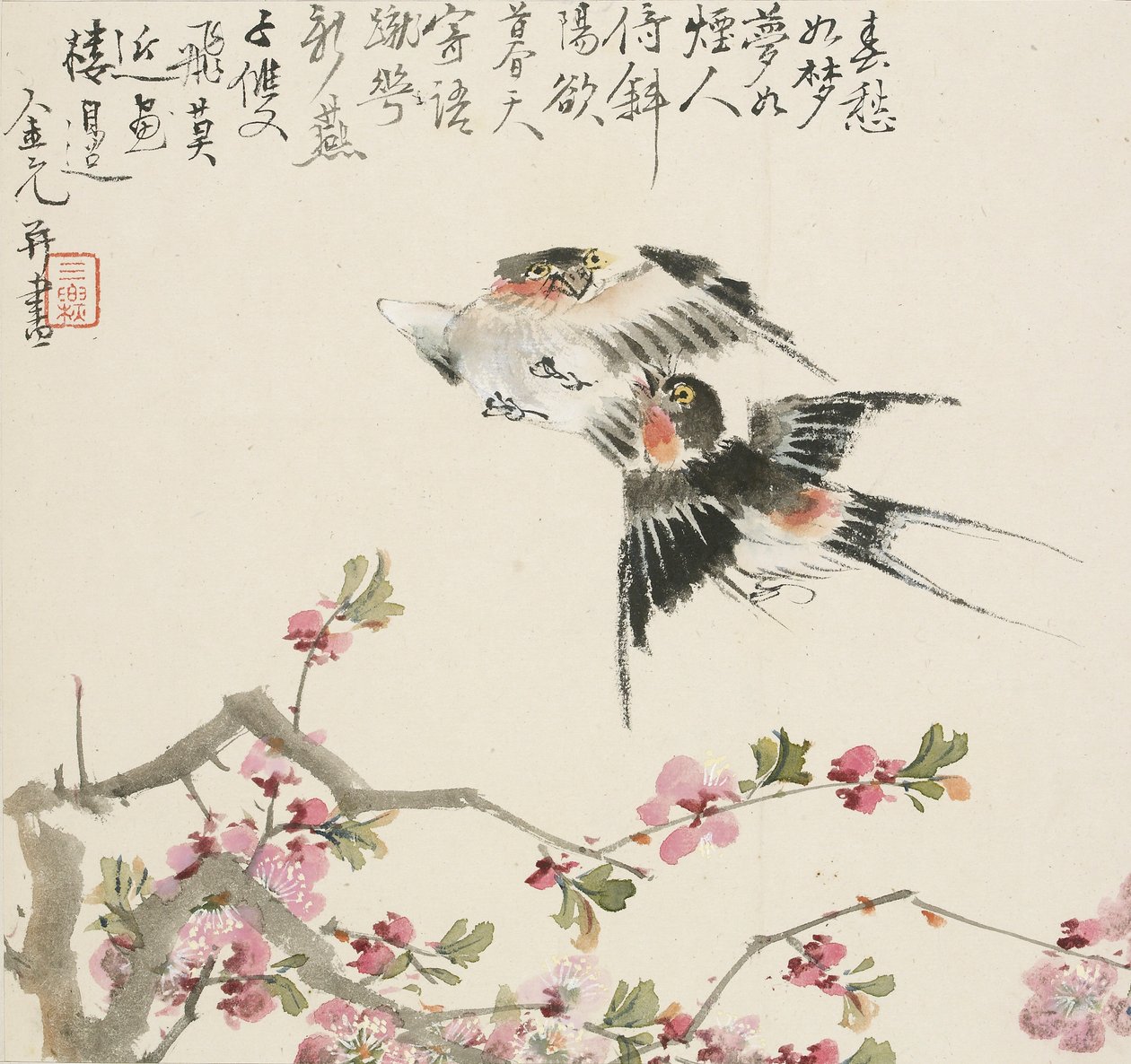 Pár vlaštovek, 1857 od Jin Yuan