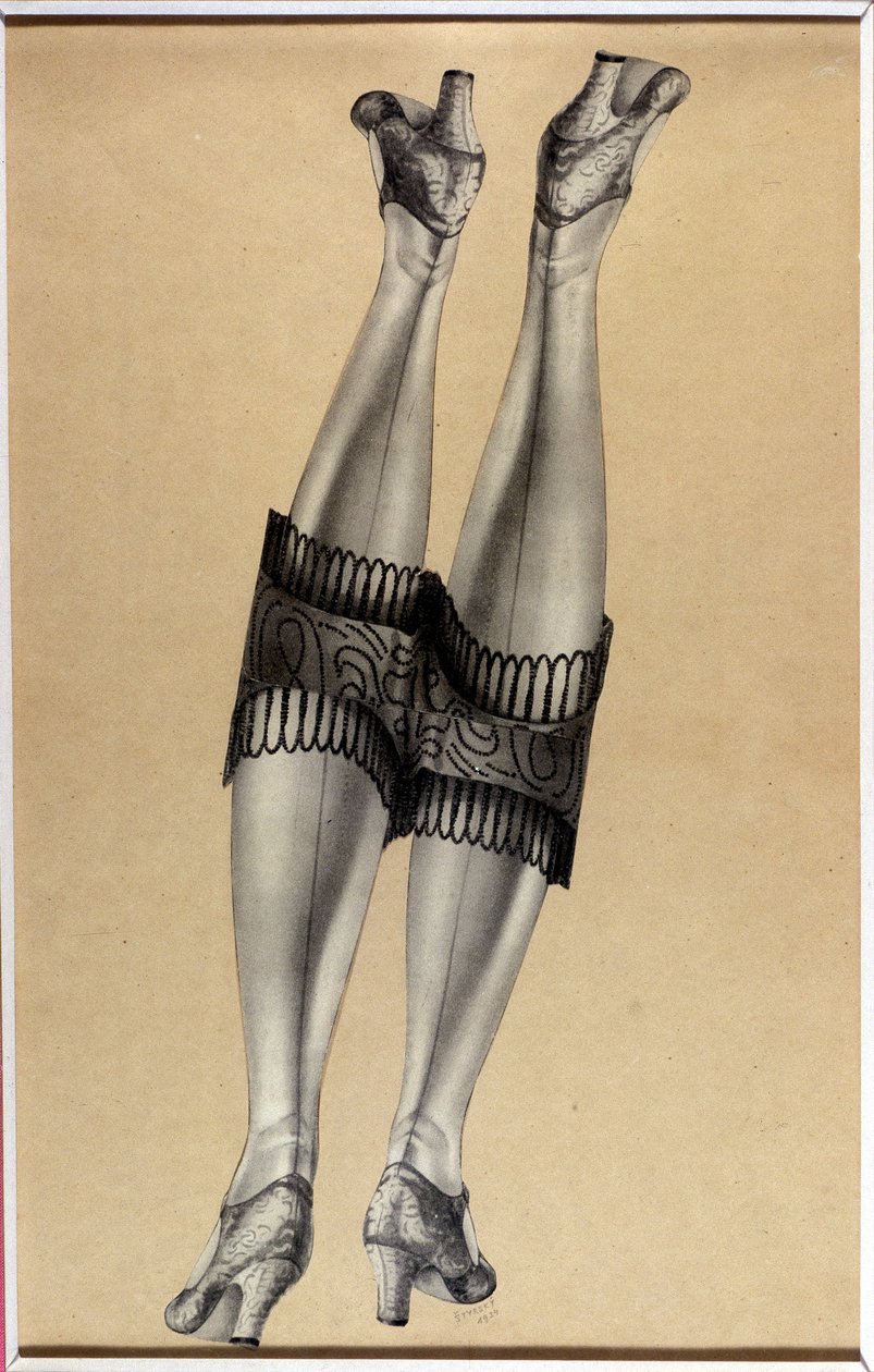 Koláž “”Dvě krásné nohy”” - od Jindřicha Štýrského (1899-1942) (48 z 35) od Jindrich Styrsky