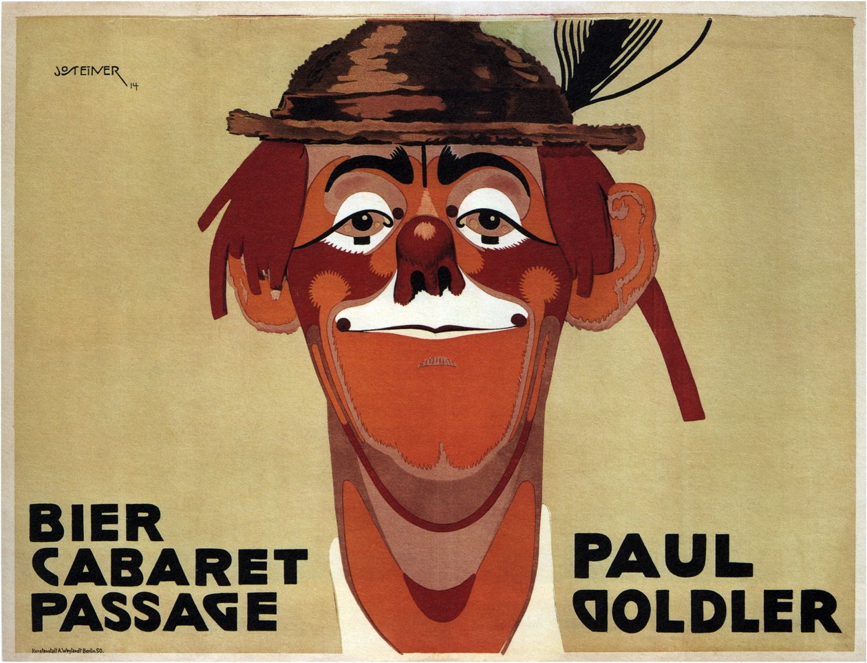 Kabaretní pasáž Bier. Paul Goldler, 1914 od Jo Steiner