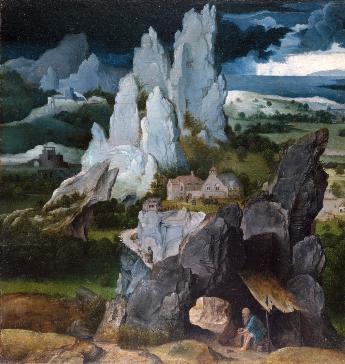 St. Jerome in a Rocky Landscape, c.1515 od Joachim Patenier