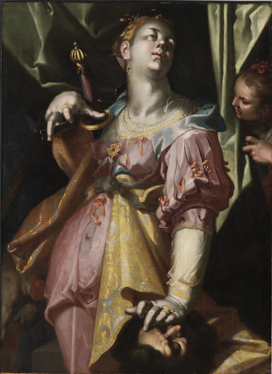 Judith a vedoucí Holofernes od Joachim Wtewael or Utewael