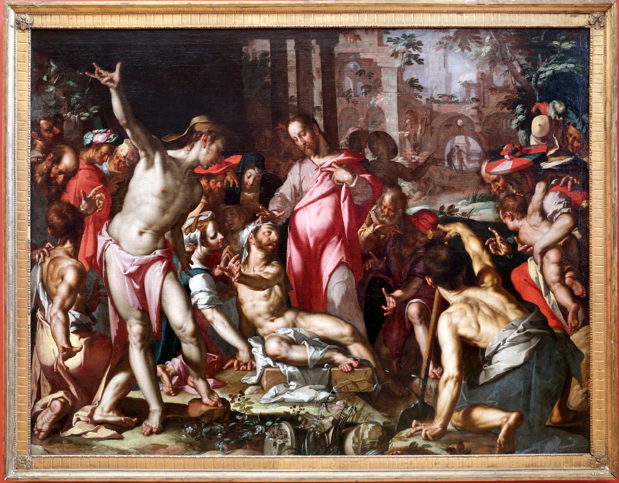 vzkříšení Lazara od Joachim Wtewael or Utewael