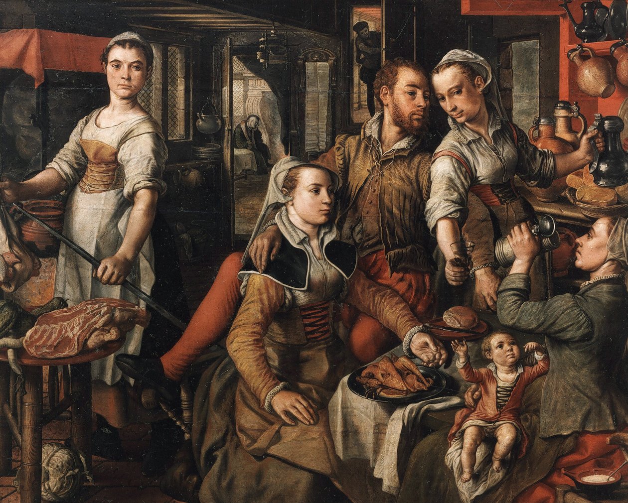 Alegorie nedbalosti Alegorie neopatrnosti, 1563. od Joachim Beuckelaer