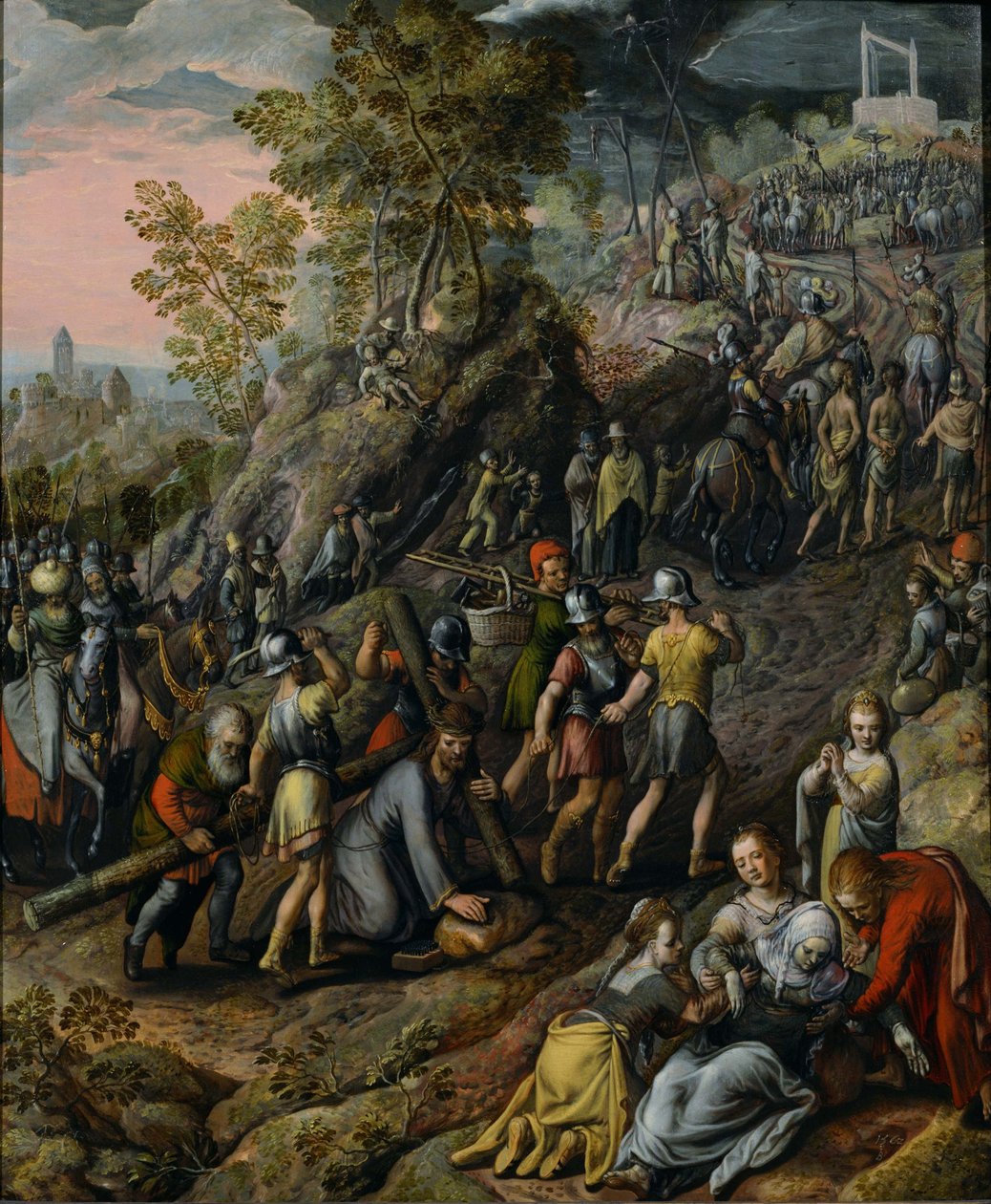 Kristus nesoucí kříž, 1562 od Joachim Beuckelaer