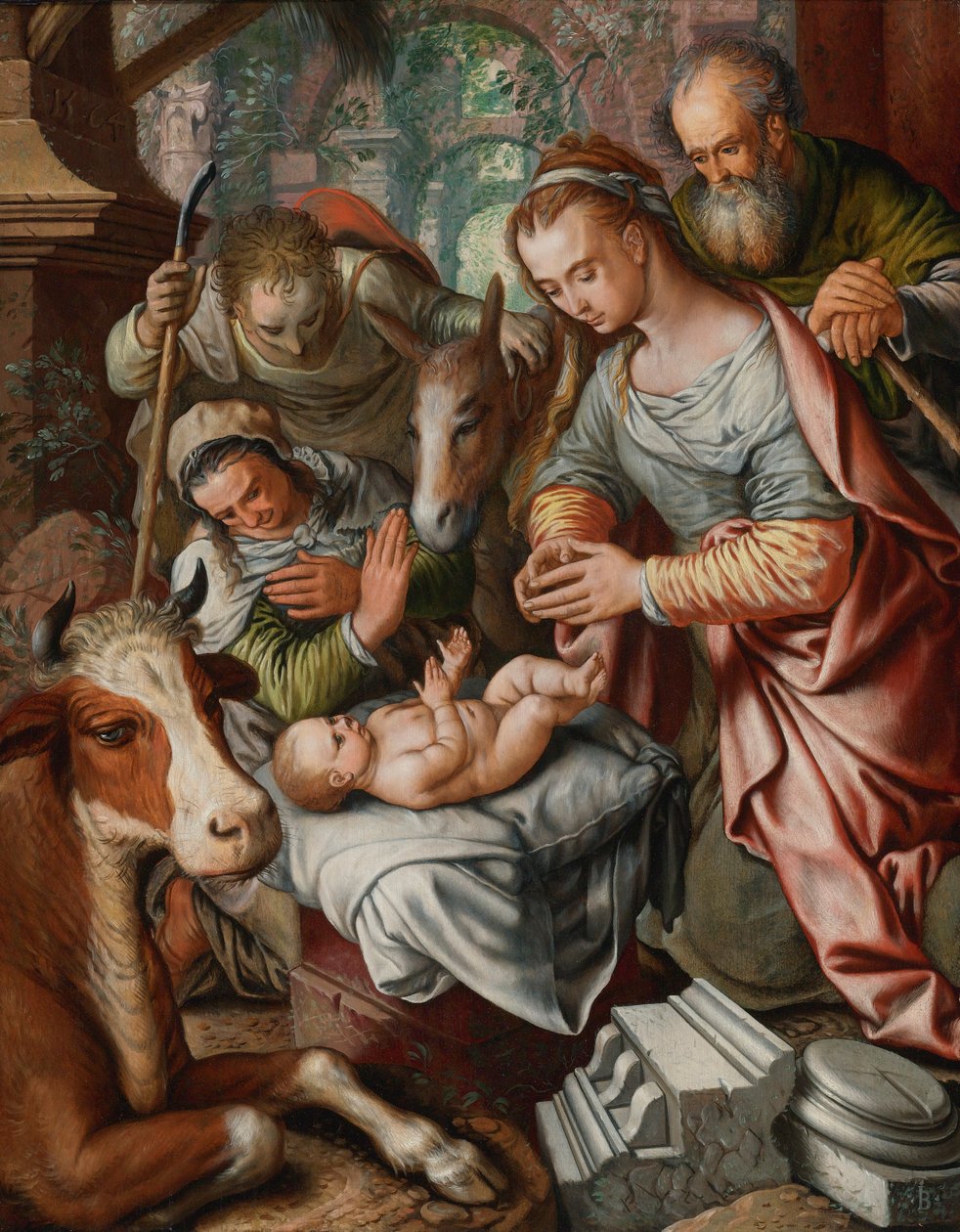Klanění pastýřů od Joachim Beuckelaer