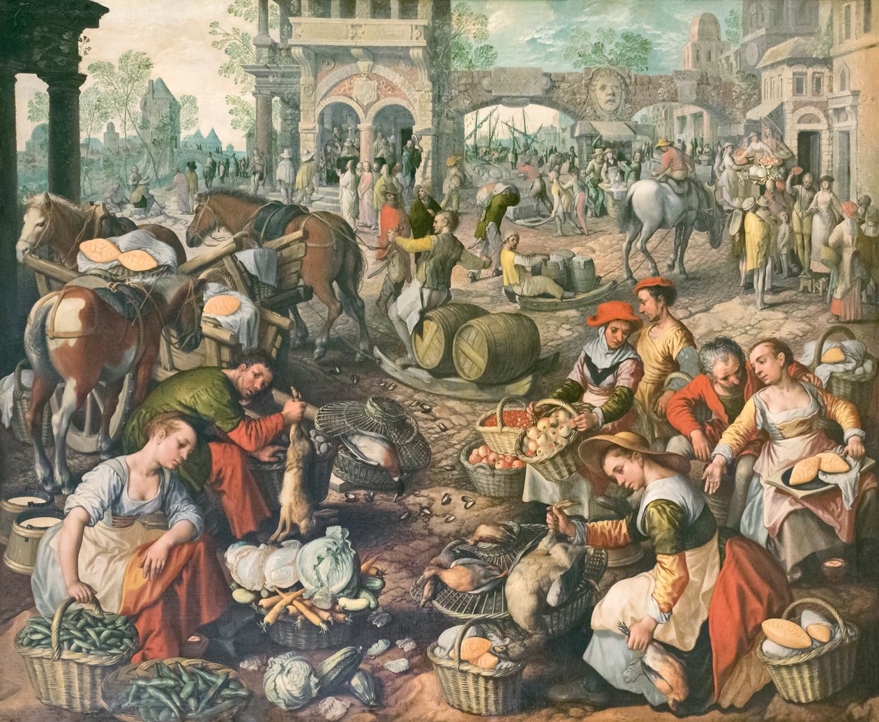 Tržní náměstí, Joachim Beuckelaer (olej na plátně) od Joachim Beuckelaer