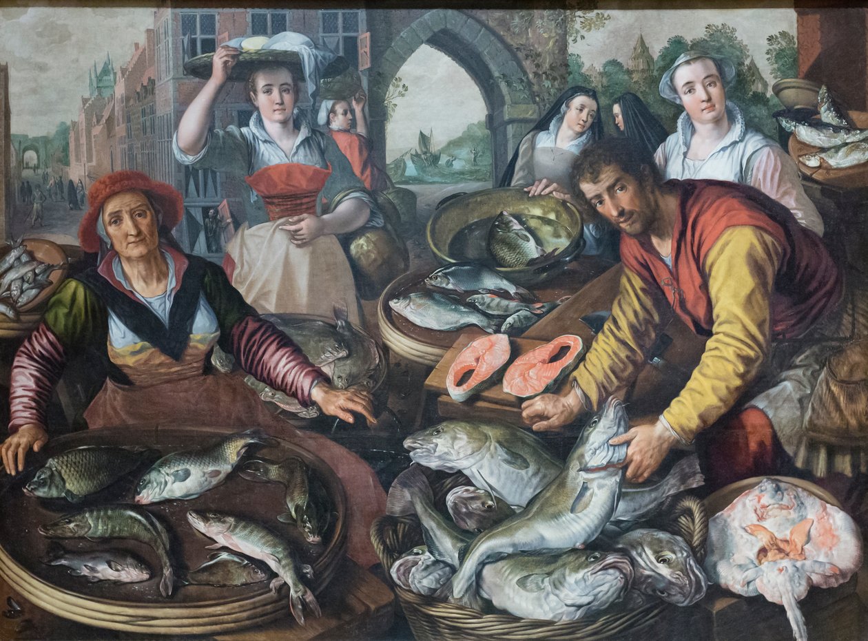Čtyři živly: voda od Joachim Beuckelaer or Bueckelaer