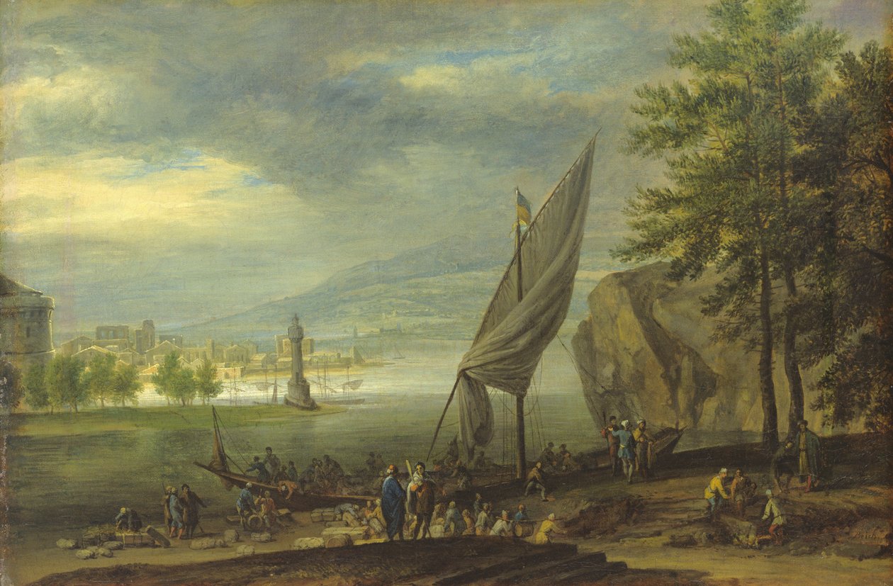 Přístavní krajina od Joachim Franz Beich