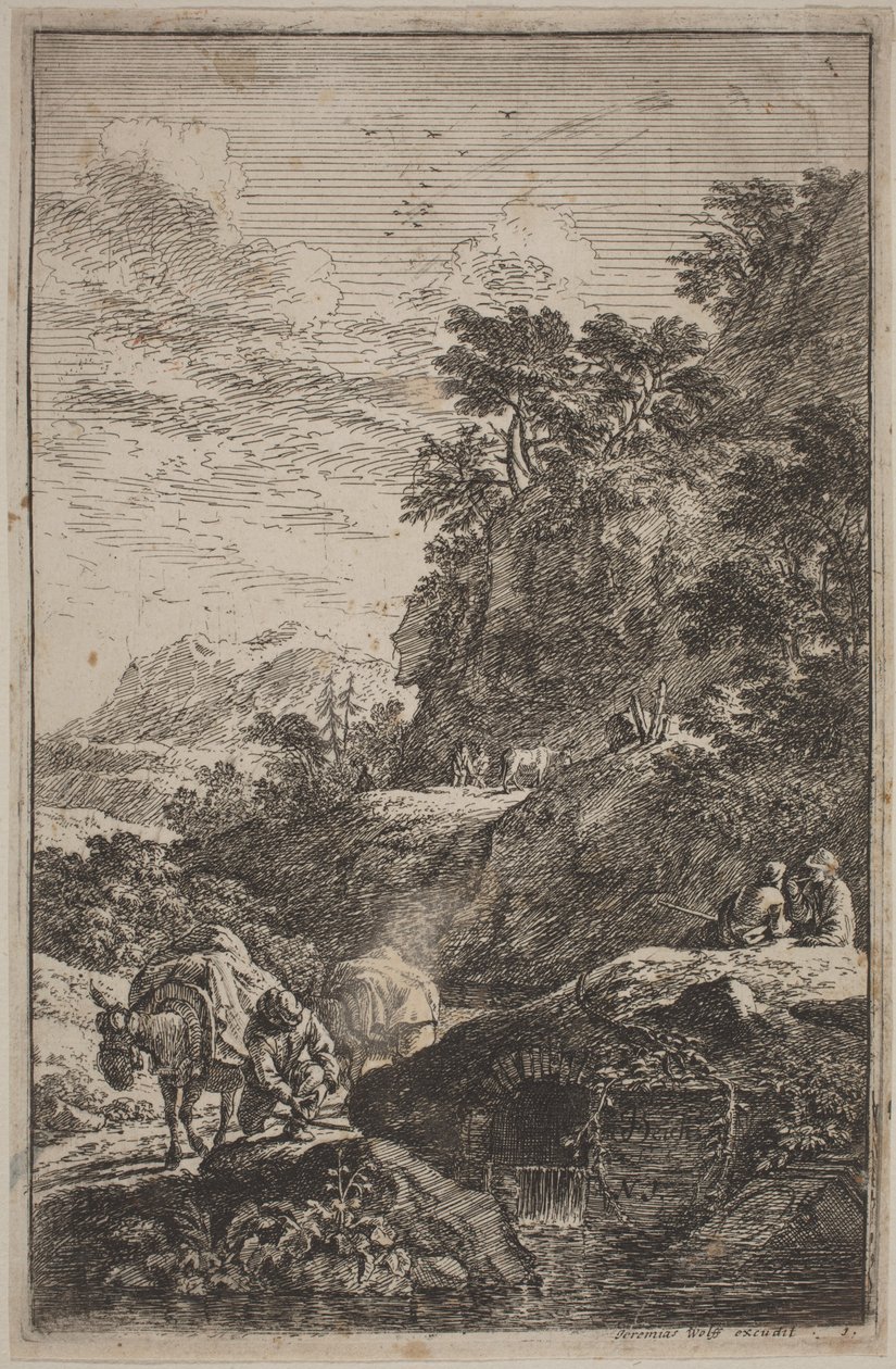 Krajiny na způsob Salvator Rosa od Joachim Franz Beich