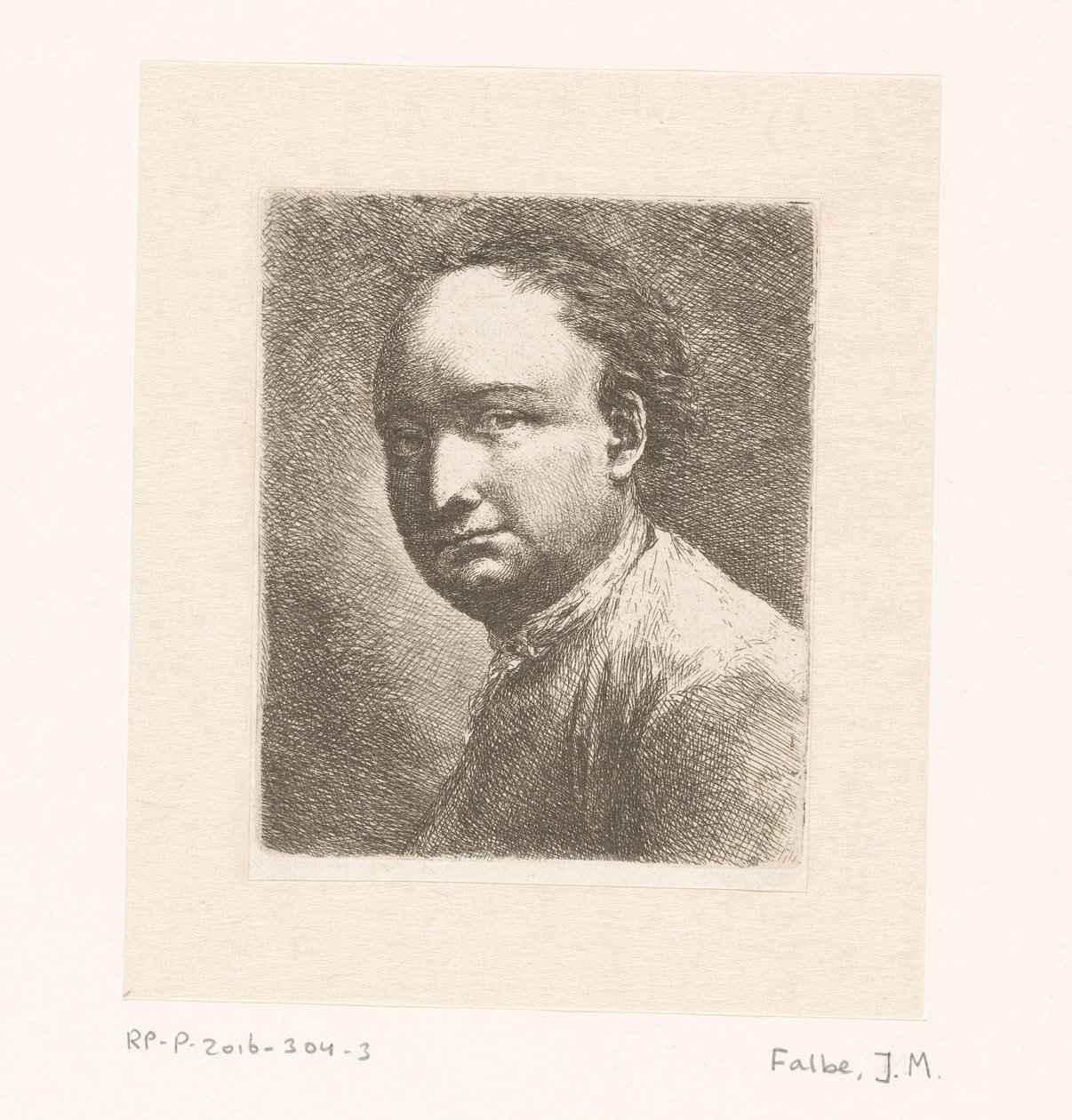 Portrét malíře Johanna Harpera od Joachim Martin Falbe