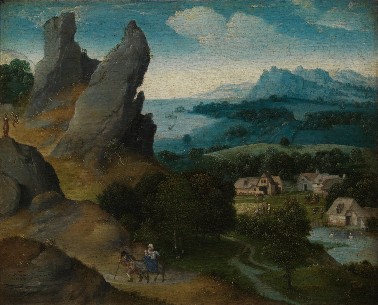 Krajina s letem do Egypta od Joachim Patenier