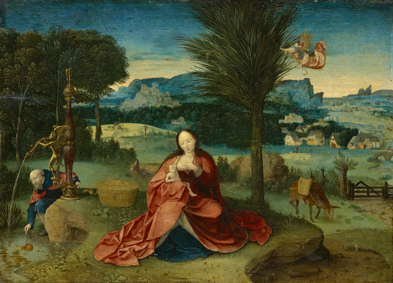 Odpočinek na útěku do Egypta od Joachim Patenier