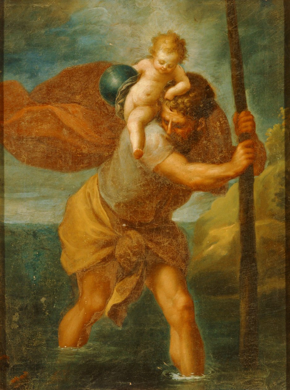 Svatý Kryštof (obraz) od Joachim Patenier or Patinir