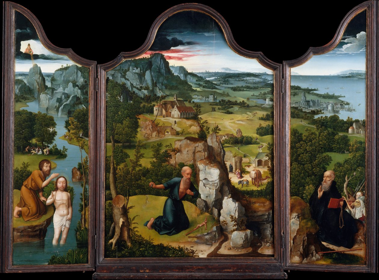 Pokání svatého Jeronýma, kolem 1512-15 od Joachim Patenier