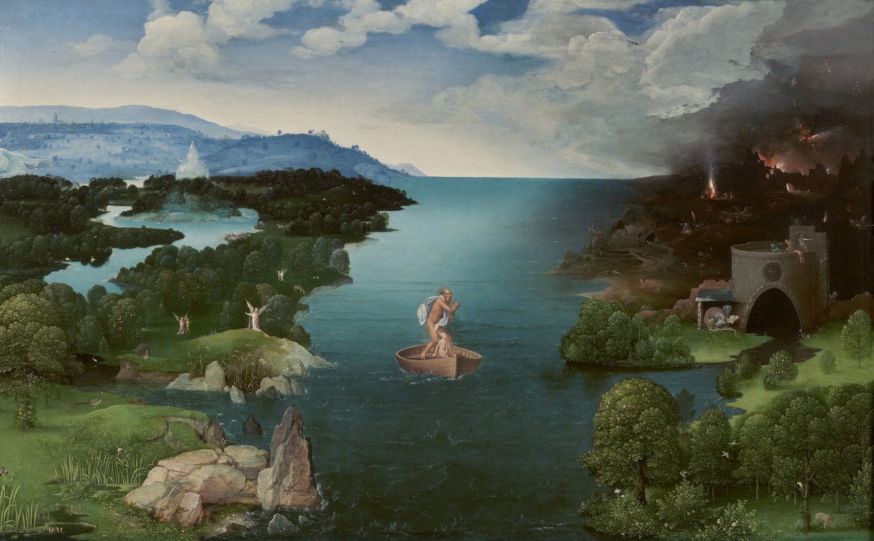 Charon překračující Styx od Joachim Patinir