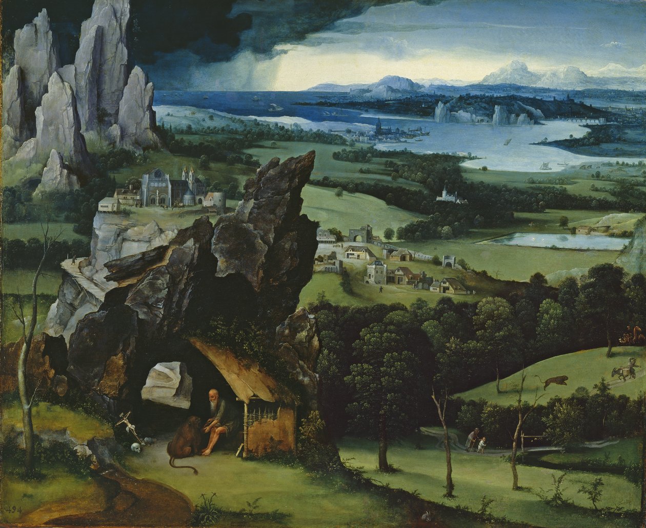 Krajina se Svatým Jeronýmem od Joachim Patinir