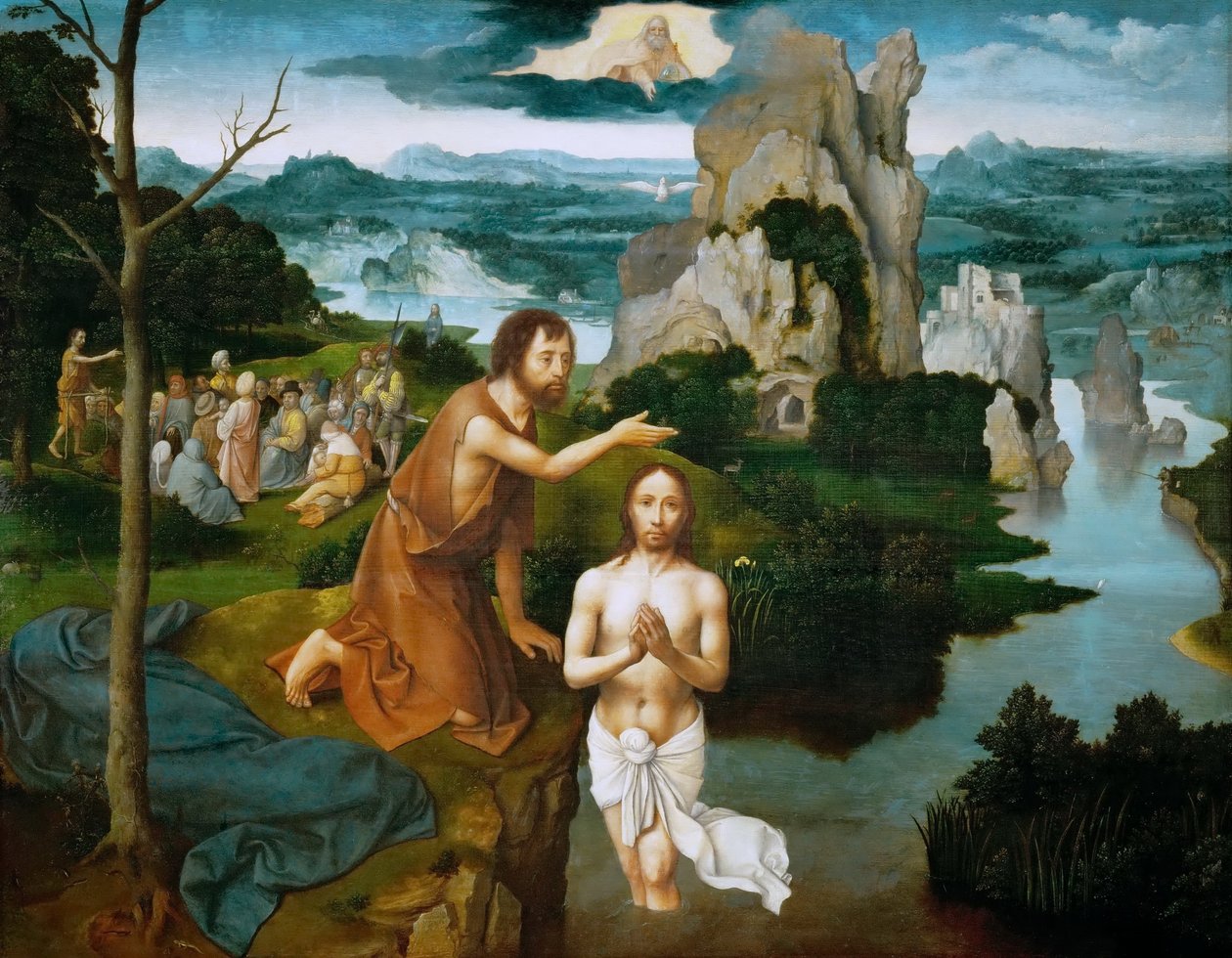 Kristův křest od Joachim Patinir