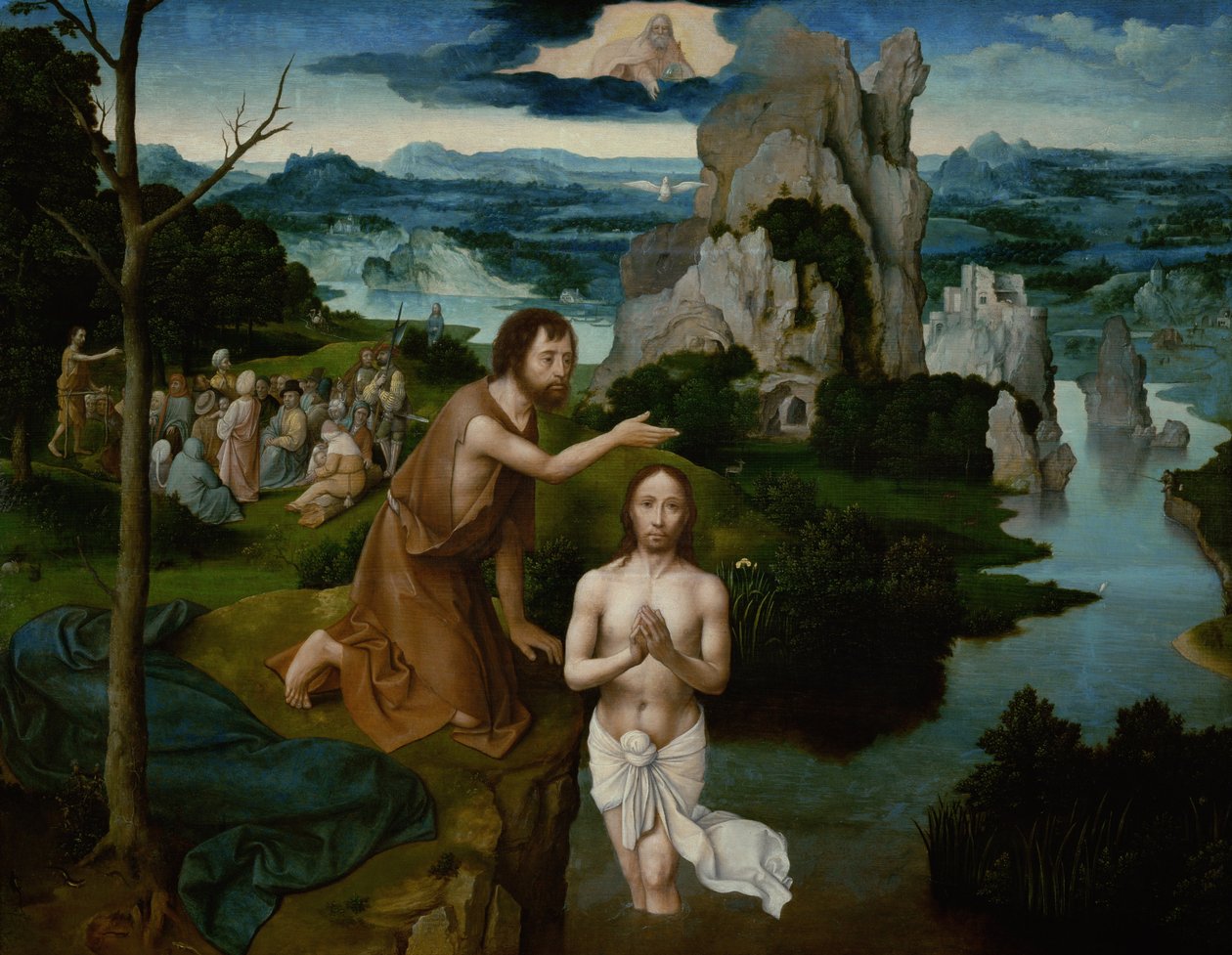 Kristův křest od Joachim Patinir