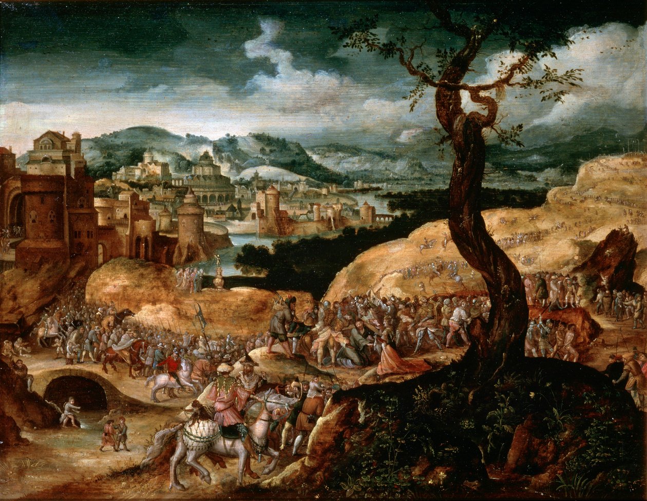 Umučení Krista, počátek 16. století od Joachim Patinir