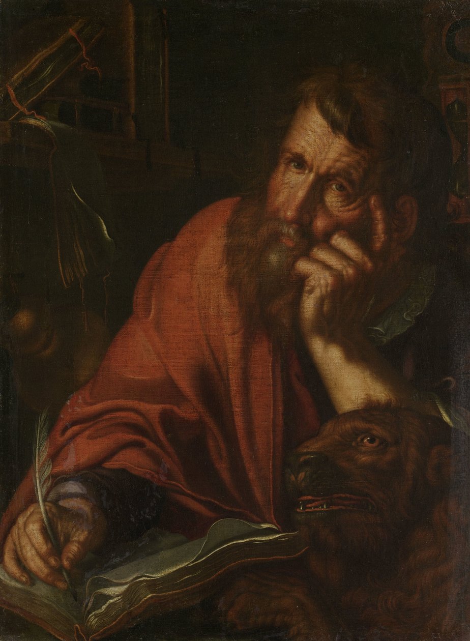 Evangelista svatý Marek od Joachim Wtewael or Utewael