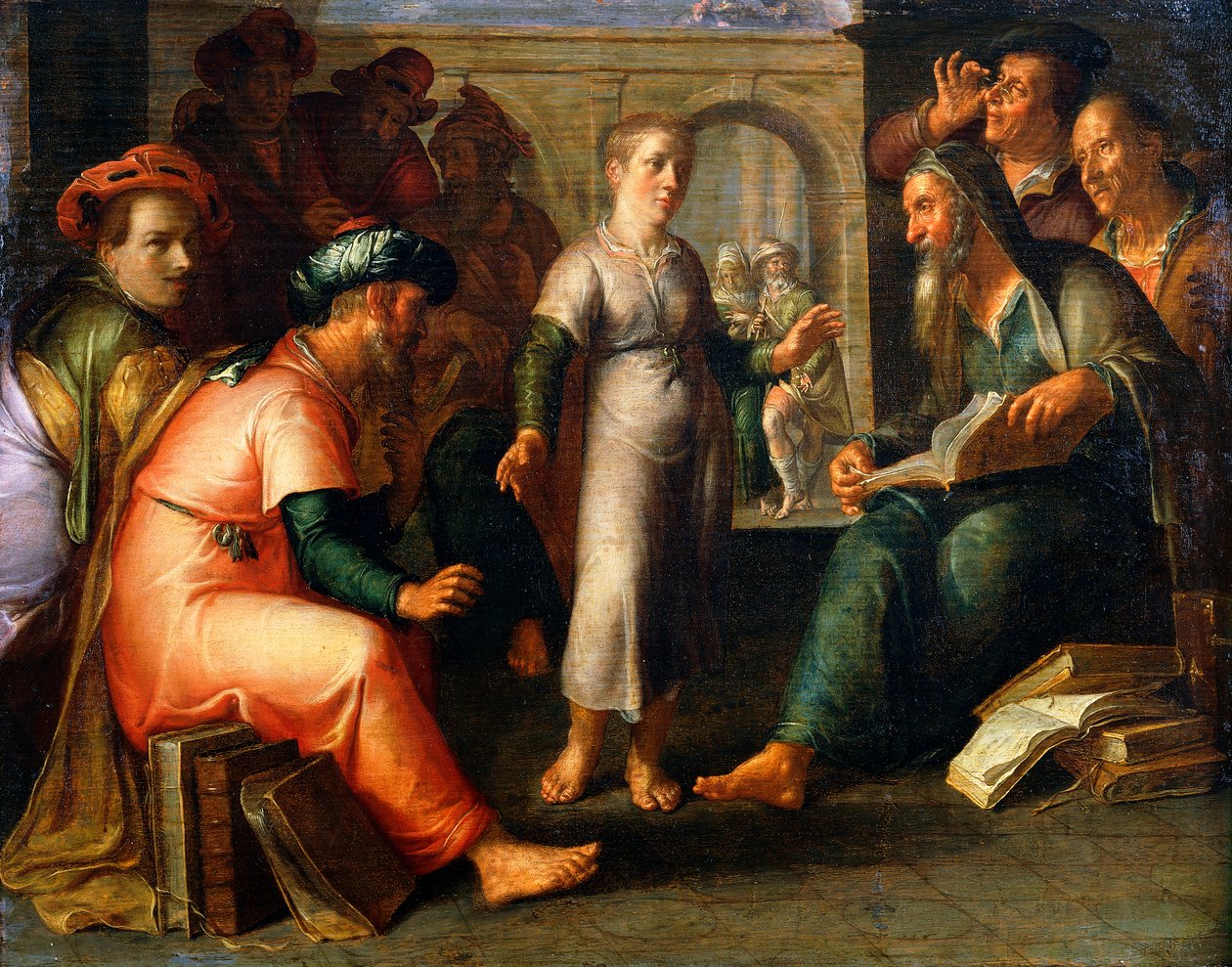 Kristus mezi lékaři od Joachim Wtewael or Utewael