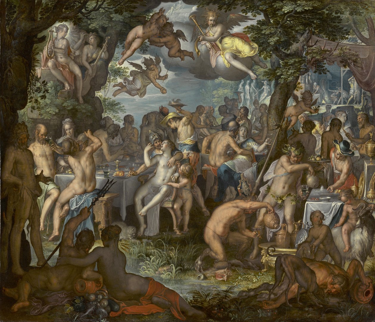 Svatba Pelea a Thetis, 1612 od Joachim Wtewael or Utewael