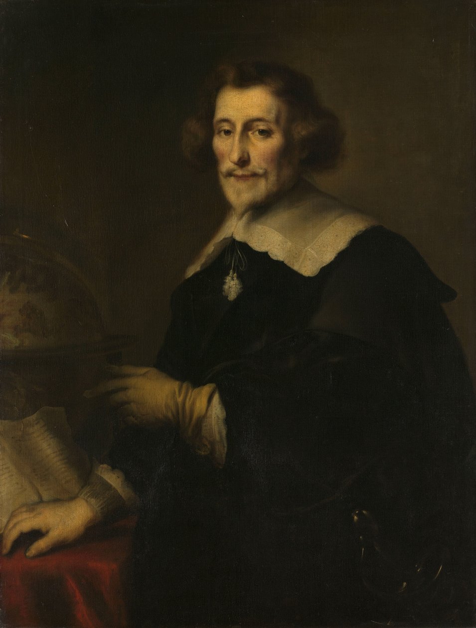 Portrét Pietera Corneliszoona Hoofta, soudního vykonavatele Muidenu, historika a básníka od Joachim von Sandrart (I) (copy after)