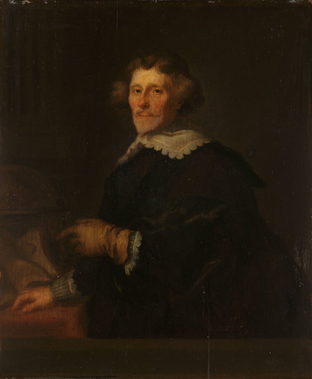 Portrét Pietera Corneliszoona Hoofta, soudního vykonavatele Muidenu, historika a básníka od Joachim von Sandrart (I)
