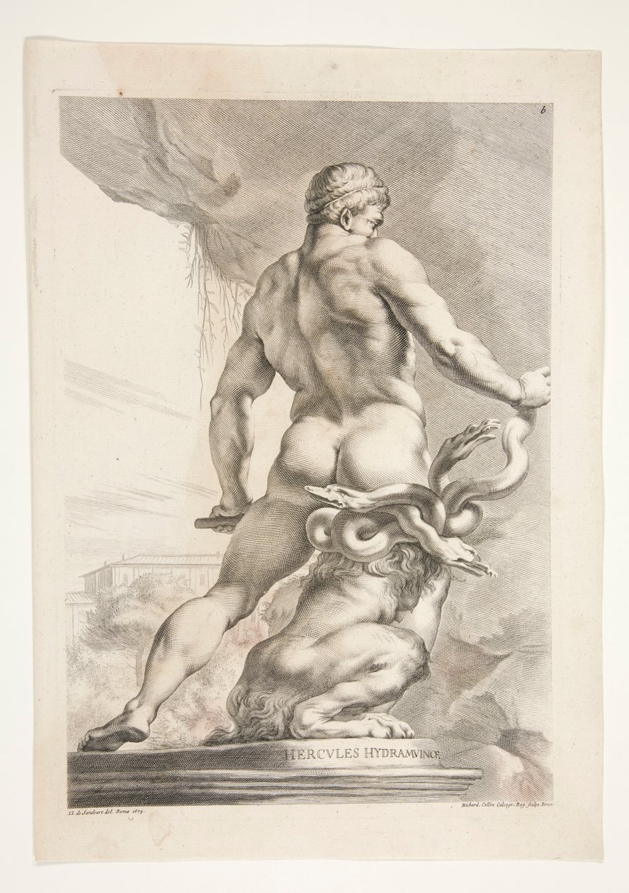 Hercules Hydramuvince (Hercules a Hydra) od Joachim von Sandrart