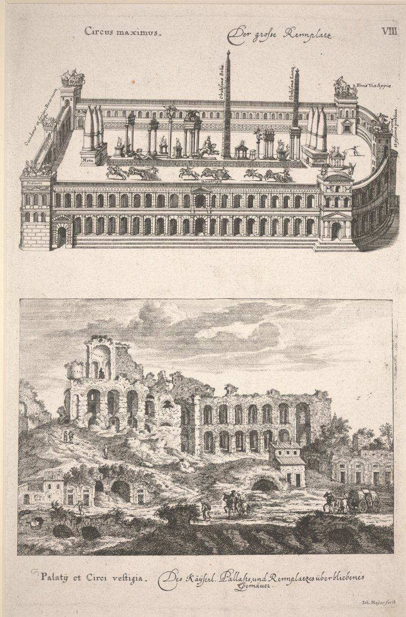 Ilustrace z "The Old and New Rome Grosser Schau-Platz" od Joachima von Sandrarta od Joachim von Sandrart