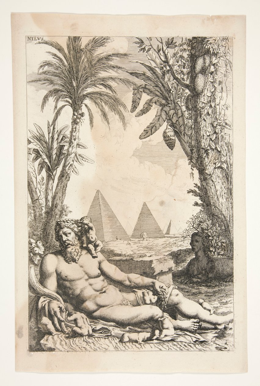 Nil, z Ancient Sculptures Admirata od Joachim von Sandrart