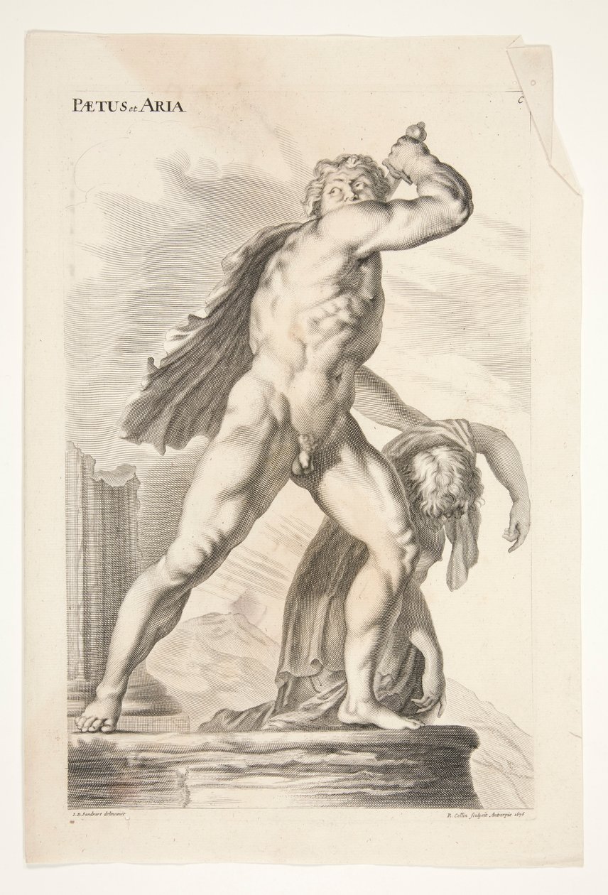 Paetus a Aria, z Obdivovaných starověkých soch od Joachim von Sandrart