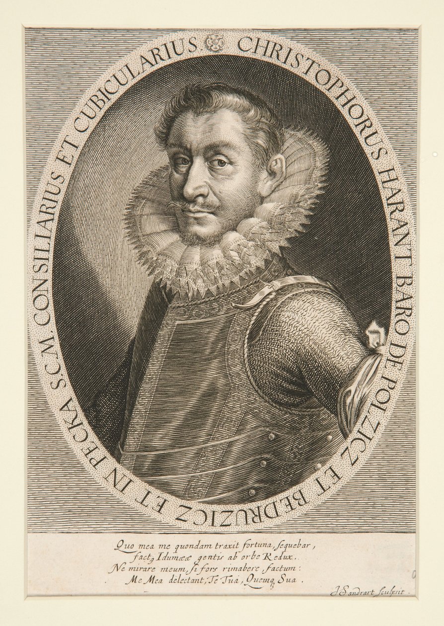Portrét Christophora Haranta od Joachim von Sandrart