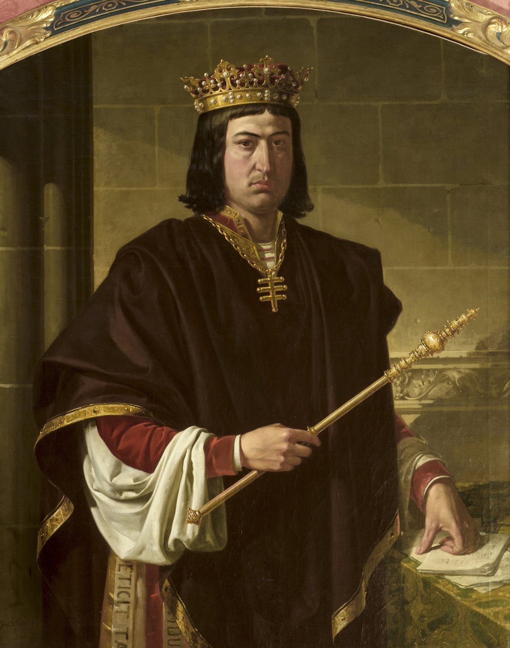 Portrét krále Ferdinanda II Aragonského (1452-1516) od Joachin Dominguez Becquer