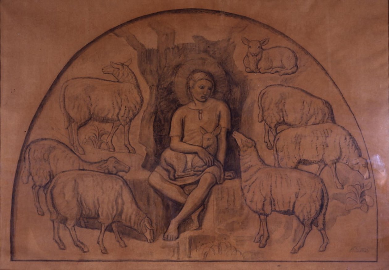 Dobrý pastýř od Joakim Frederik Skovgaard