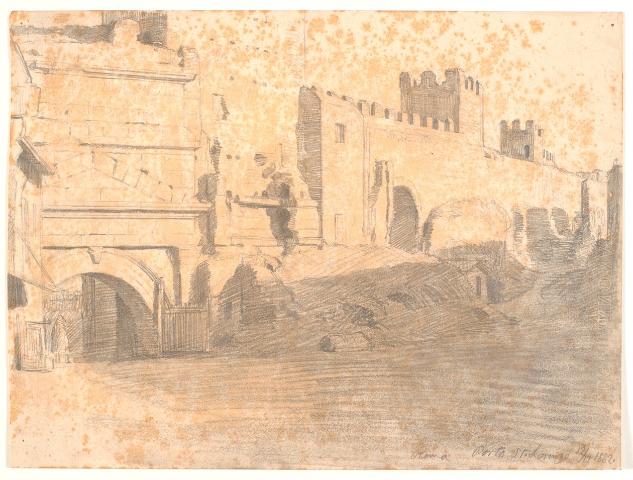 Porta San Lorenzo od Joakim Frederik Skovgaard