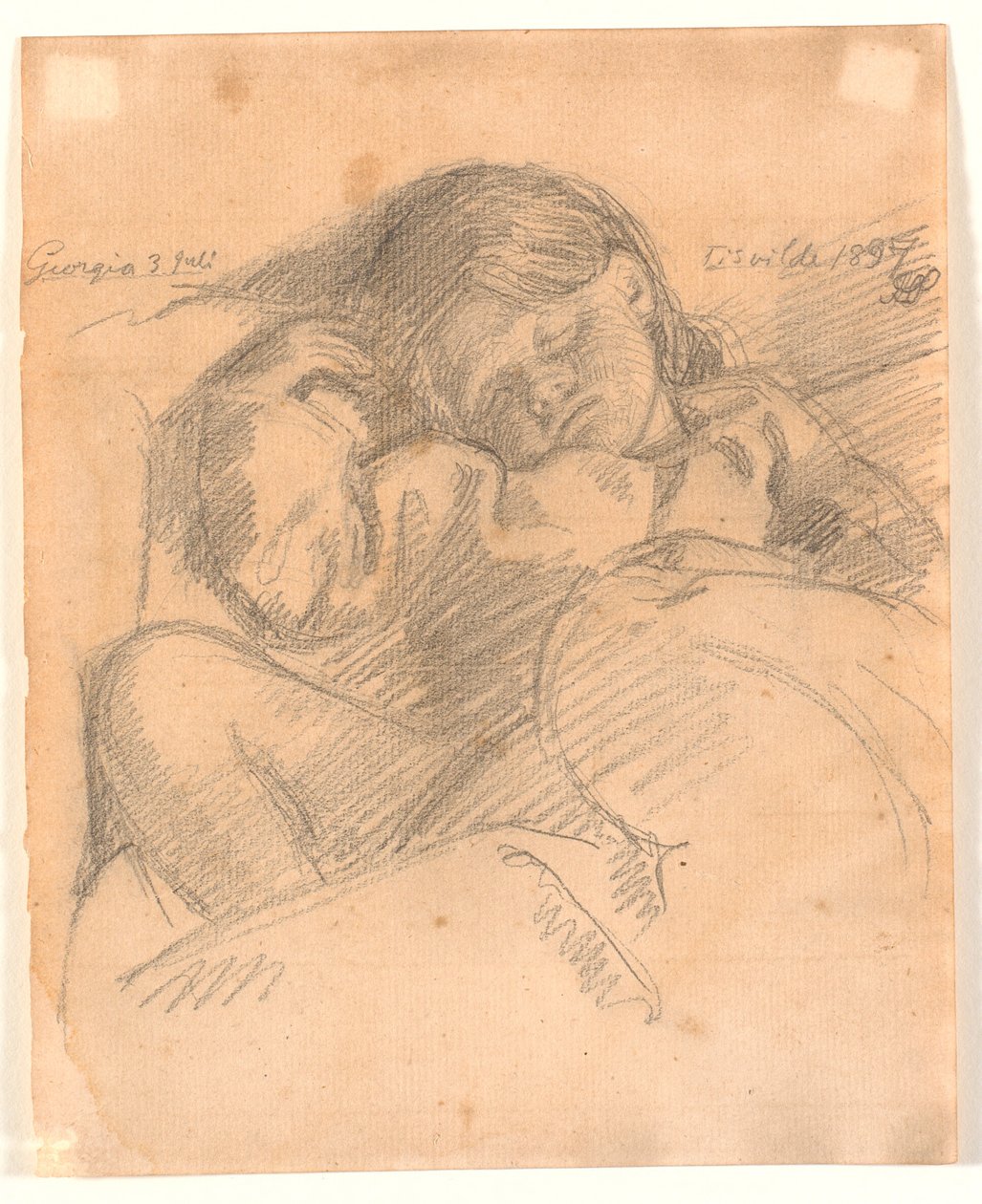 Spící dítě, Georgie od Joakim Frederik Skovgaard
