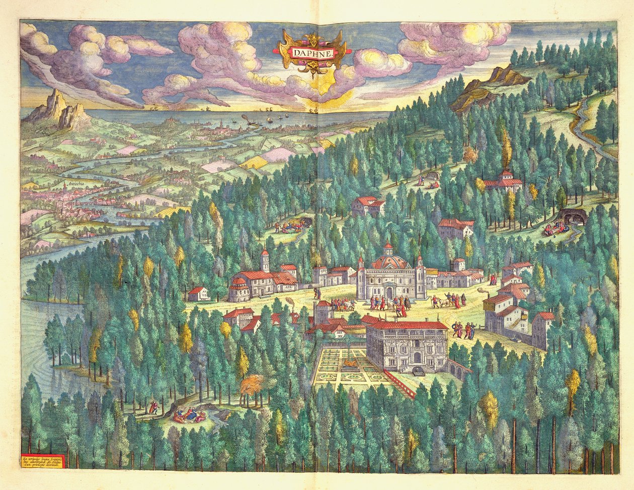 Starožitná mapa Daphne z 