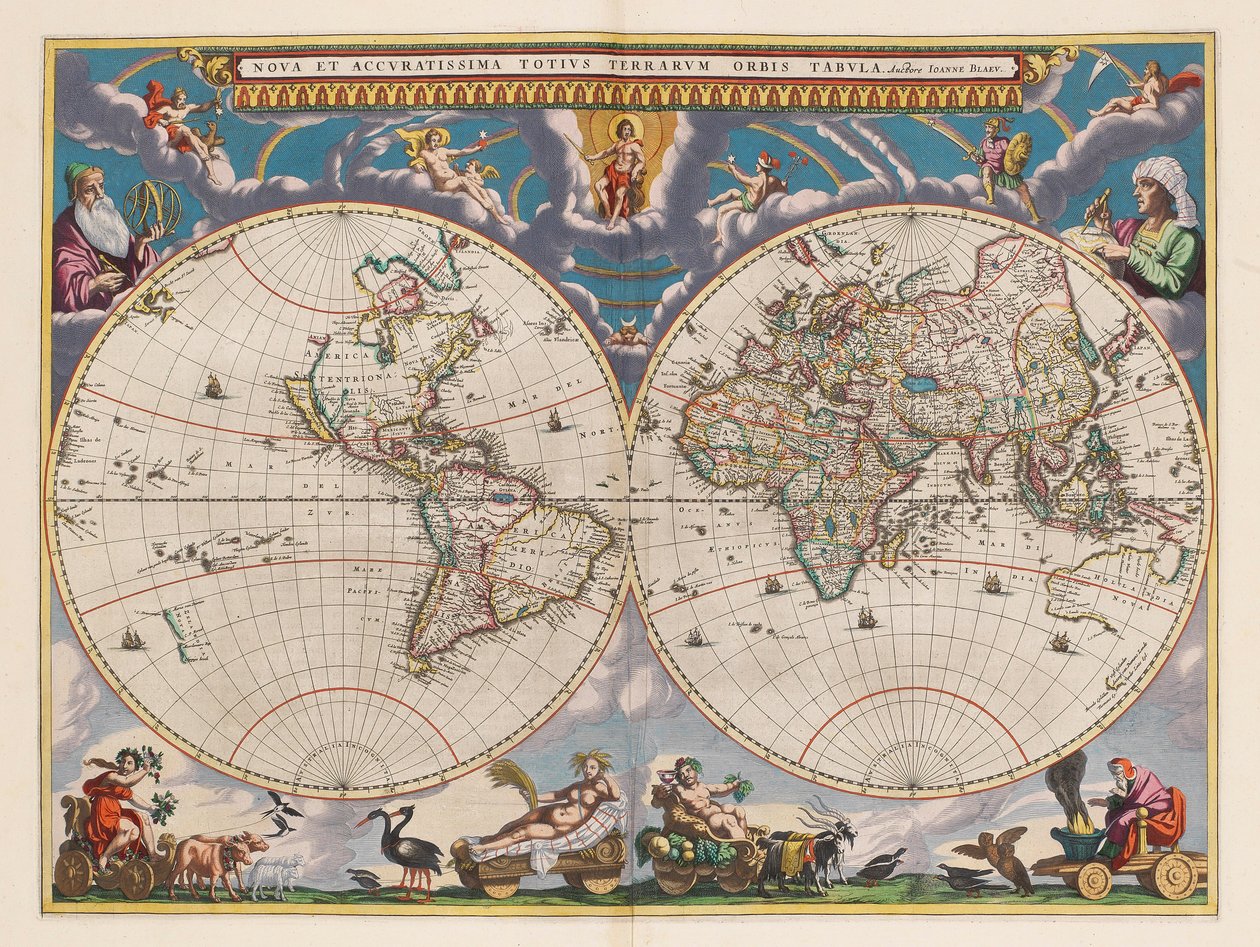 Le grand atlas, ou cosmographie Blauiane, en laquelle est exactement descritte le terre, la mer, et le ciel, vol.I od Joan Blaeu